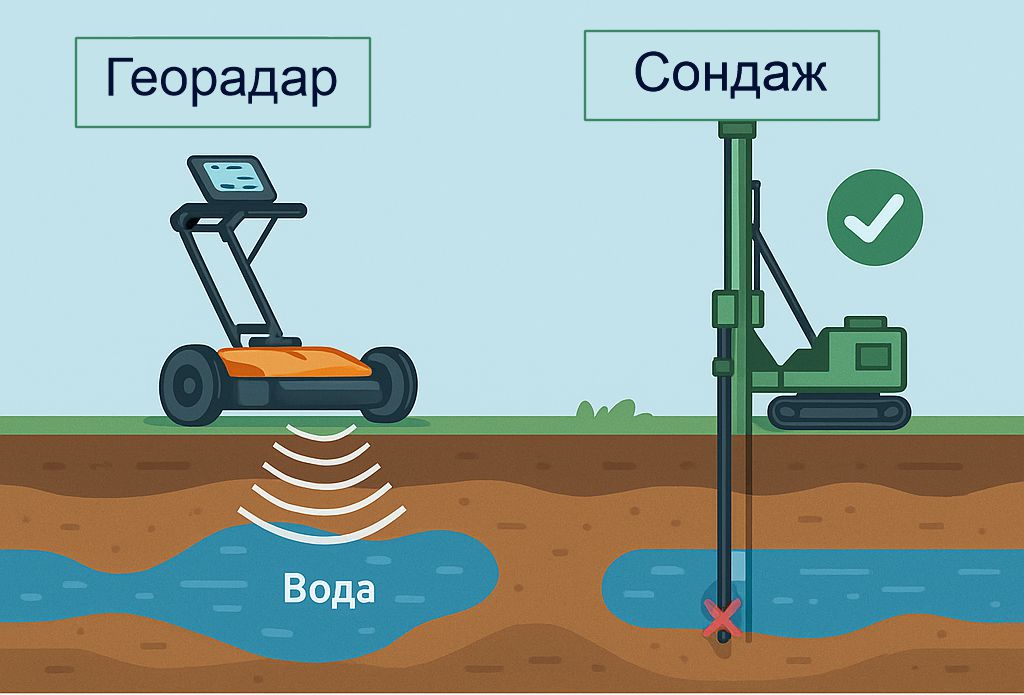 Сондаж за вода и георадар . как работят 