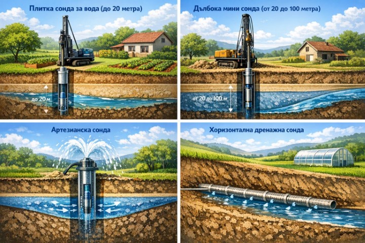 видеове мини сонди за вода